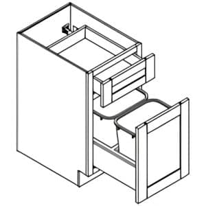 BASE WASTE BASKET CABINET