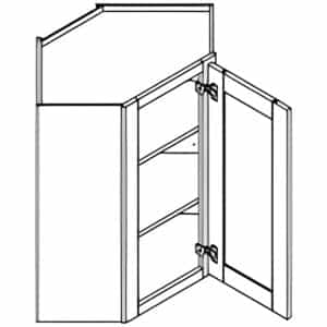 WALL DIAGONAL CORNER CABINET